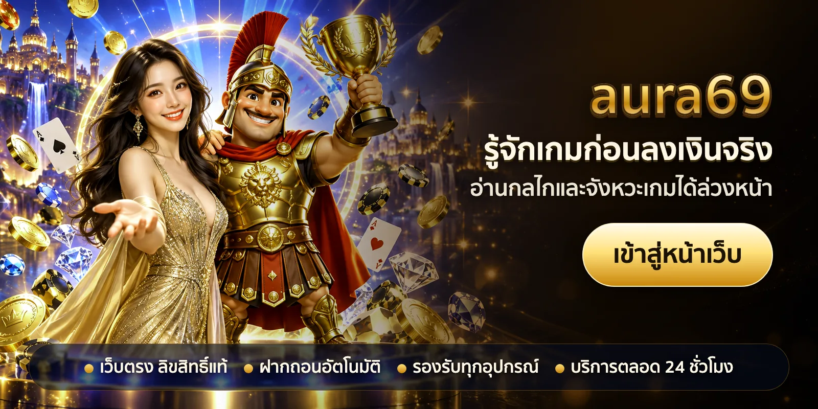 ภาพหัวเรื่องของ aura69 ชุดที่ 3 — รู้จักเกมก่อนลงเงินจริง